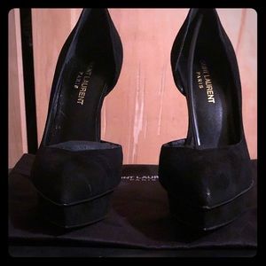 Brand New YSL Kid Scamosciato High heel 👠 35+